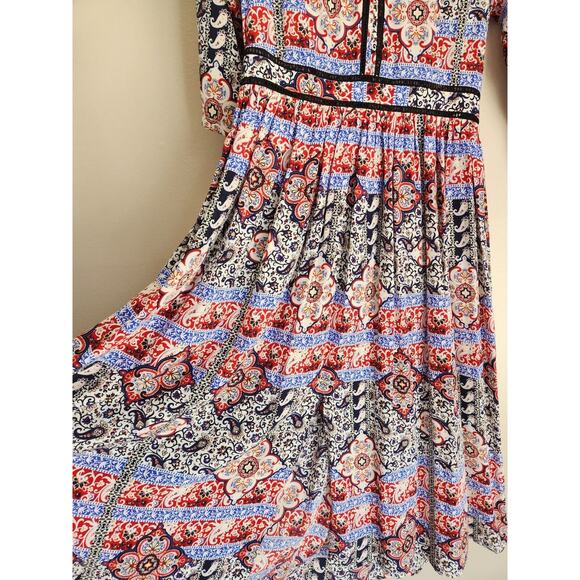L'AGENCE Rosalia Silk V-neck Maxi Dress Size 8 Floral 1B403 - Picture 4 of 12